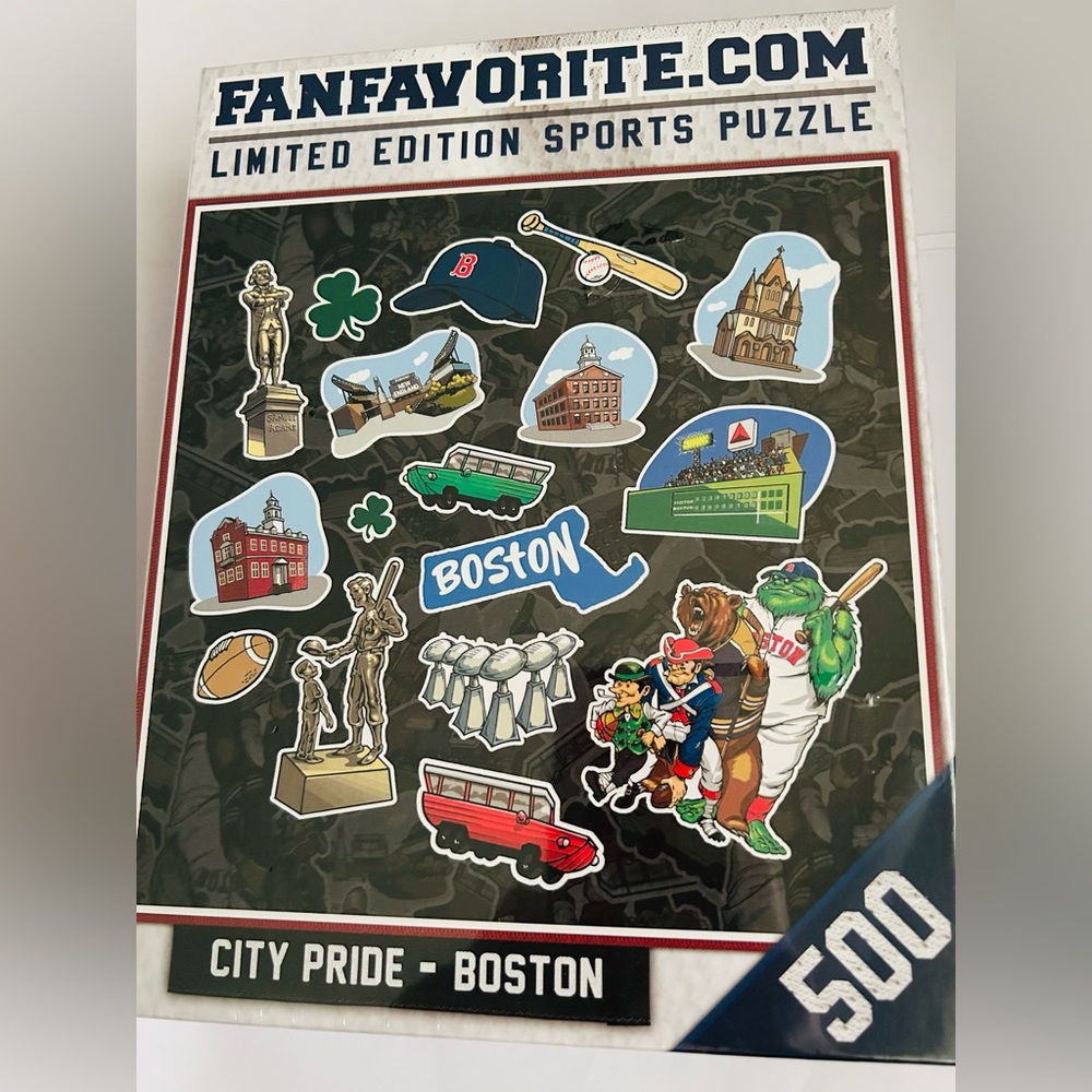 New Fanfavorite Boston Sports Puzzle 500 Piece City Pride Limited Edition